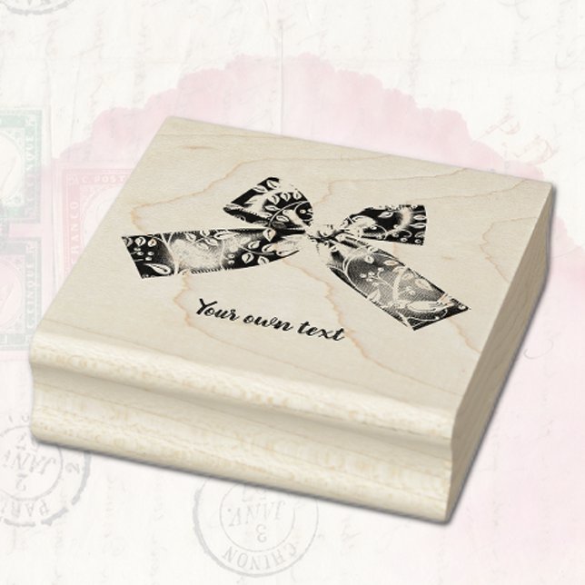 Tampons Encreurs Occasions Timbre en caoutchouc Satin Bow (Créateur téléchargé)