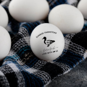 Tampons Encreurs Oeufs de canard frais de ferme   Drôle Timbre d'oe