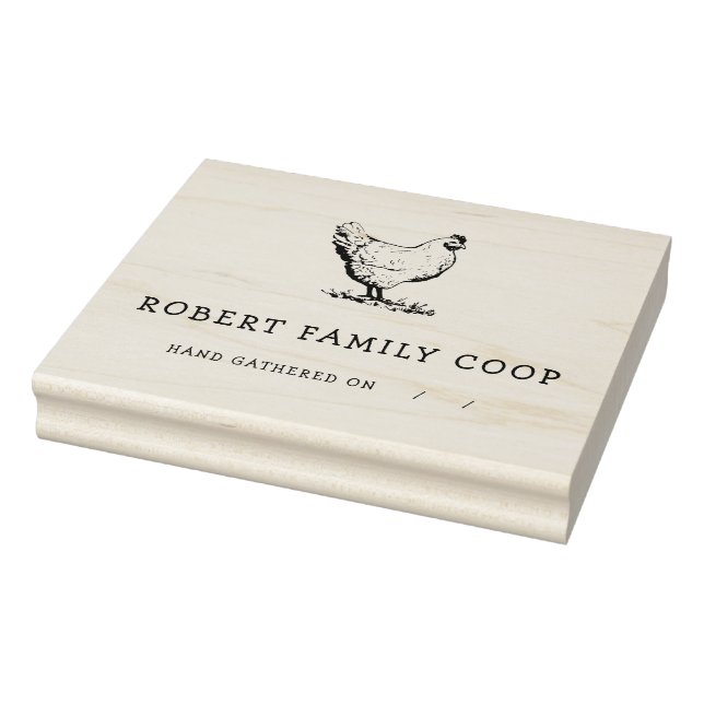 Tampons Encreurs Oeufs frais personnalisés | Timbres en carton d'oe (Tampon)