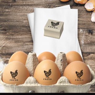 Tampons Encreurs Oeufs frais Timbre d'Oeuf Vintage personnalisé