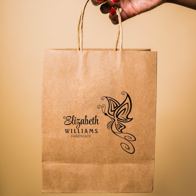 Tampons Encreurs Papillon mignon personnalisé fait main grande (Créateur téléchargé)