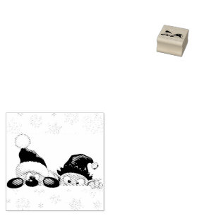 Tampons Encreurs Père Noël et Elf Cute et drôle Caractères Pékin