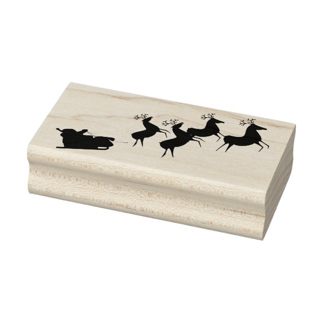 Tampons Encreurs Père Noël Sleigh et Reindeer (Tampon)