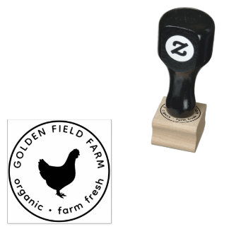 Tampons Encreurs Personalized Vintage  Egg Chicken