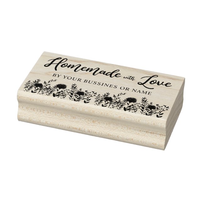 Tampons Encreurs Personnalisé fait maison avec citation d'amour et  (Tampon)