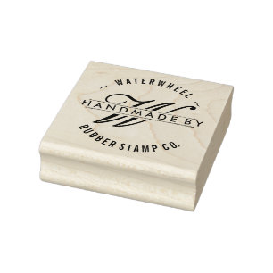 Tampons Encreurs Personnalisé "Handmade By" avec Monogramme