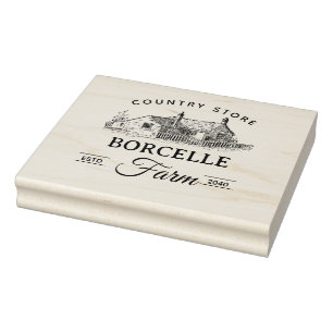 Tampons Encreurs Personnaliser Beige Classic Vintage Farmer Market