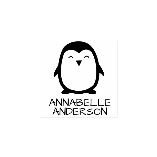 Tampons Encreurs Personnaliser Little Penguin (Impression)