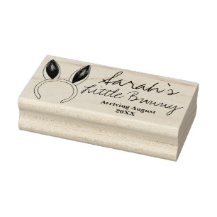 Tampons Encreurs Petite lapin oreilles lapin Baby shower personnali