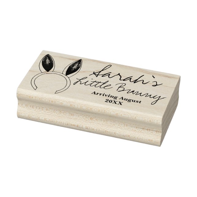 Tampons Encreurs Petite lapin oreilles lapin Baby shower personnali (Tampon)