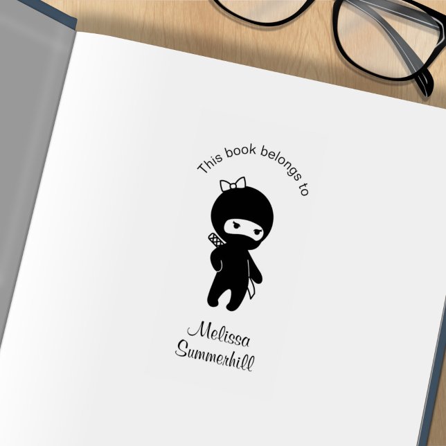 Tampons Encreurs Petite plaque d'immatriculation pour fille Ninja (Créateur téléchargé)