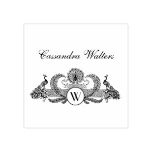 Tampons Encreurs Pics vintages Monogramme Nom Initiales