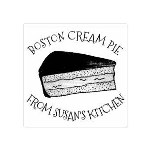 Tampons Encreurs Pie Crème De Boston Cuite De La Cuisine De