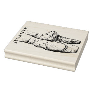 Tampons Encreurs Pieds de ballerine sur pointe #1 Nom
