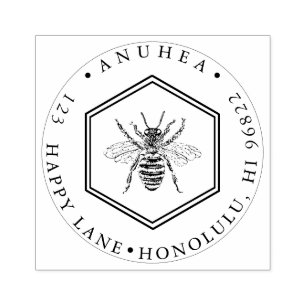 Tampons Encreurs PixDezines SWEET HONEYCOMB QUEEN BEE ROSE ENK