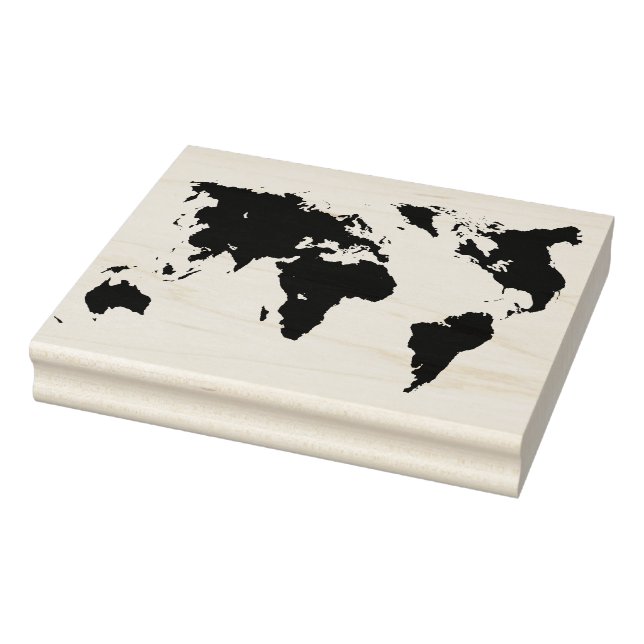 Tampons Encreurs Plan du monde Timbre de conception du continent (Tampon)