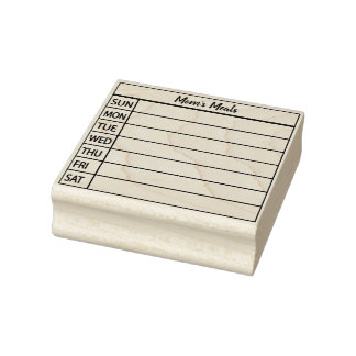 Tampons Encreurs Planificateur de repas du journal des puces