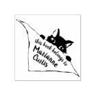 Plaque de chaton à oreilles de chien "Ce livre app