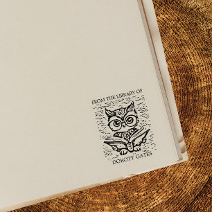 Tampons Encreurs Plaque de réservation de hibou personnalisée