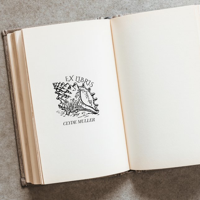 Tampons Encreurs Plaque d'enregistrement personnalisée Sea Shell Ex (Créateur téléchargé)