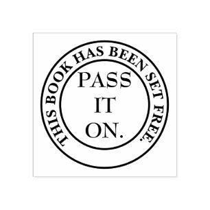 Tampons Encreurs Plaque pour encourager le partage de livres