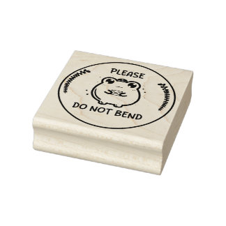 Tampons Encreurs Please do not bend stamp, frog stamp design, Mail