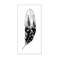 Plume Enchanté avec Œuvre d'Art d'Aigle à Tête Bla
