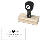 Poignée en caoutchouc Mariage du rectangle de simp