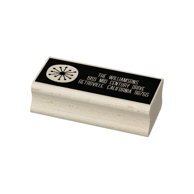 Tampons Encreurs Point Atomique Mi-Siècle Moderne Rétro Minimal (Tampon)