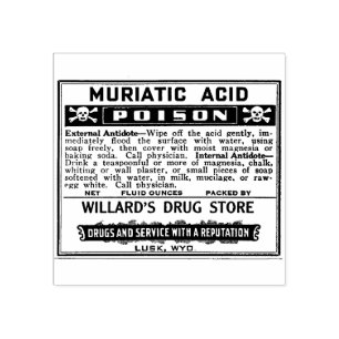 Tampons Encreurs POISON Apothécaire Étiquette Vintage Timbre en cao