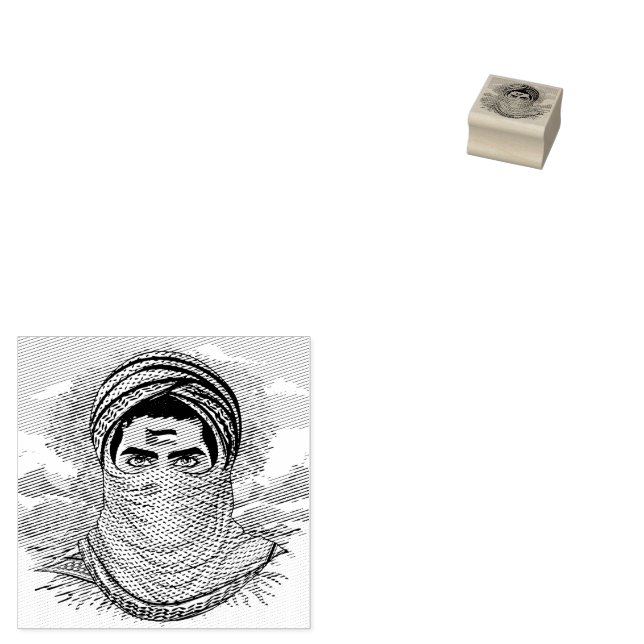 Tampons Encreurs Portrait de la Liberté palestinienne (Tamponné)