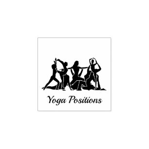 Tampons Encreurs Positions de méditation de yoga danseur de gym