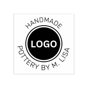 Tampons Encreurs Poterie par texte courbe fait main