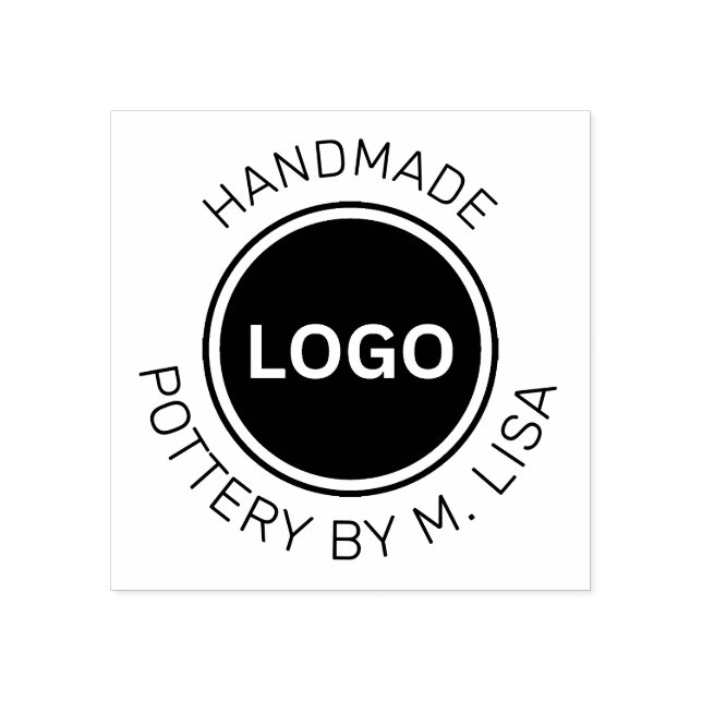 Tampons Encreurs Poterie par texte courbe fait main (Impression)