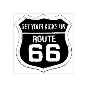 Tampons Encreurs Prenez vos coups de pied sur la Route 66 Timbre en
