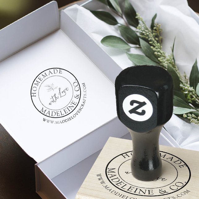 Tampons Encreurs Produit artisanal Artisanat Artisanat Artisanat Ma (homemade gift stamp template artisan maker crafter kraft gifting sage small business branding)