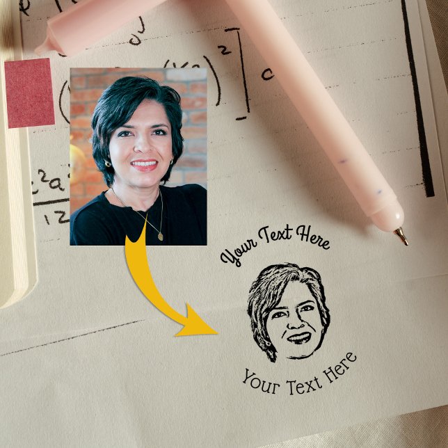 Tampons Encreurs Professeur de photo personnalisé (Créateur téléchargé)