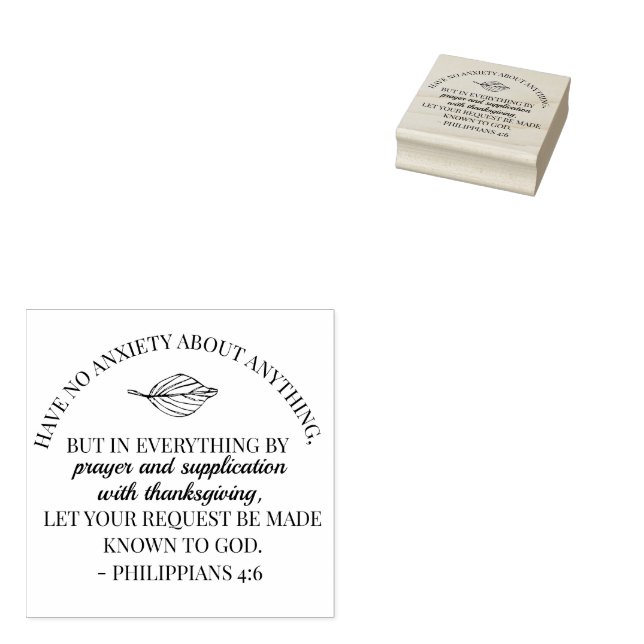 Tampons Encreurs Promesse de Dieu pour votre besoin - Phil. 4:6 (Tamponné)