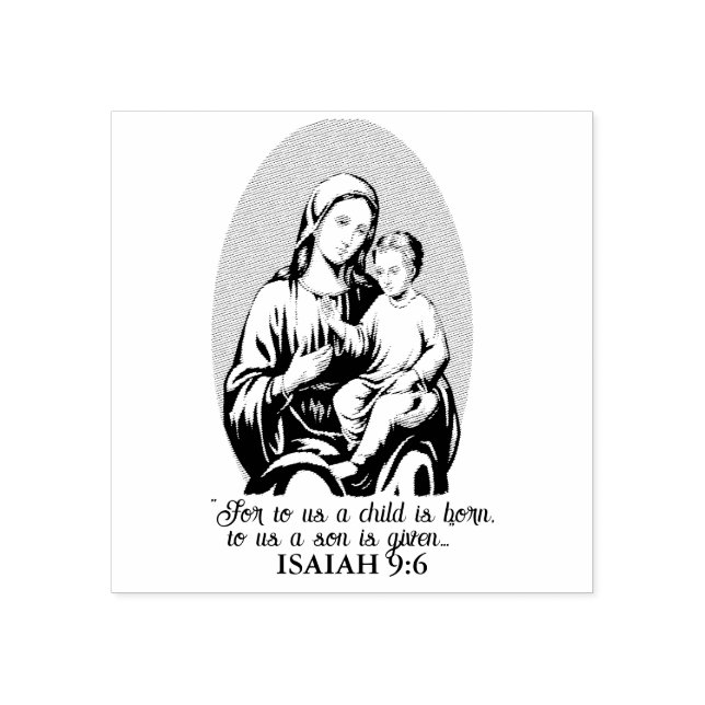 Tampons Encreurs Promesses de Dieu Marie et Jésus - Ésaïe 9:6 (Impression)