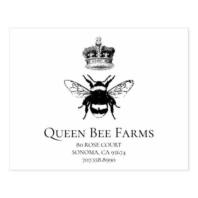 Tampons Encreurs Queen Bee Et Crown Apier Ferme Ou Chandelier (Impression)