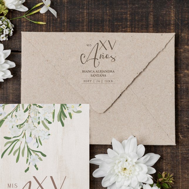Tampons Encreurs Quinceañera espagnol Russe fantique Typographie (Créateur téléchargé)