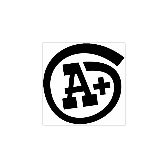 Tampons Encreurs Récompense des professeurs A+ en rouge (Impression)