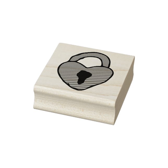 Tampons Encreurs Red Valentines Doodle Heart Lock Dessin Heart Art (Tampon)