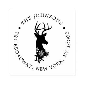 Tampons Encreurs Reindeer Noël Retour Adresse Thème de vacances