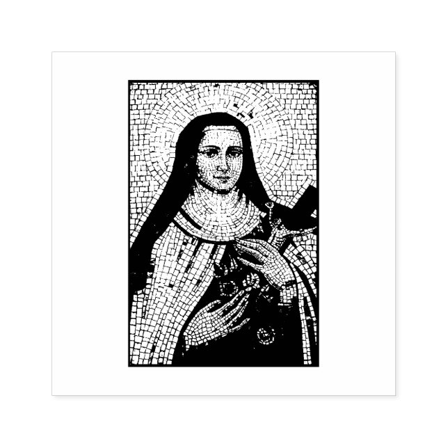 Tampons Encreurs Religieux catholique St. Therese Carmelite Nun Ros (Impression)