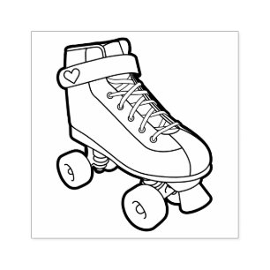 Tampons Encreurs Retro 80s mignonne Cartoon Roller Patinage