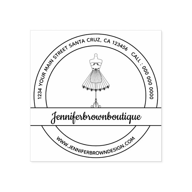 Tampons Encreurs Robe de mode Mannequin coudre (Impression)