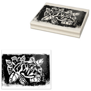 Tampons Encreurs Rose Linocut