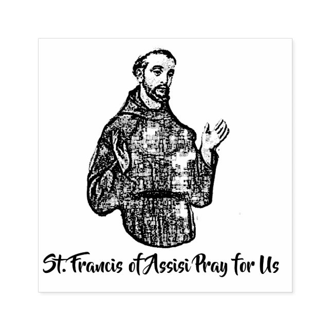 Tampons Encreurs Saint François d'Assise Patron Saint des Animaux (Impression)