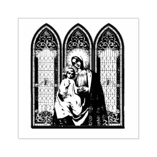 Tampons Encreurs Sainte Vierge Marie Jésus Icône catholique